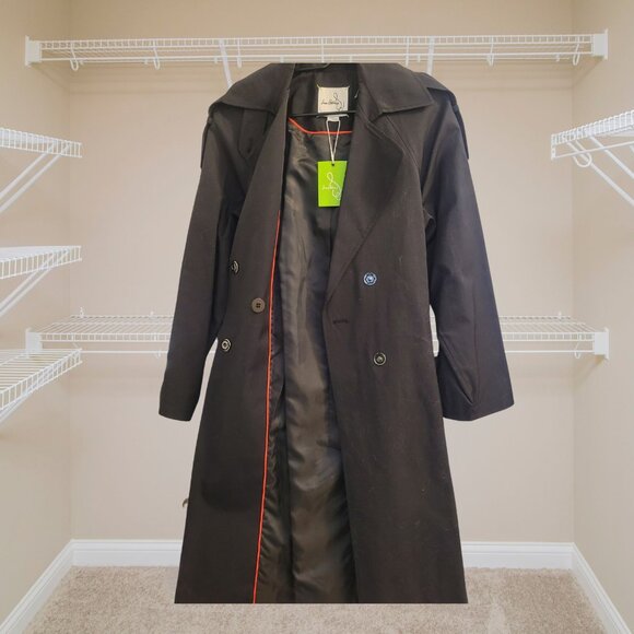 Sam Edelman Classic Trench, Navy - Picture 3 of 9